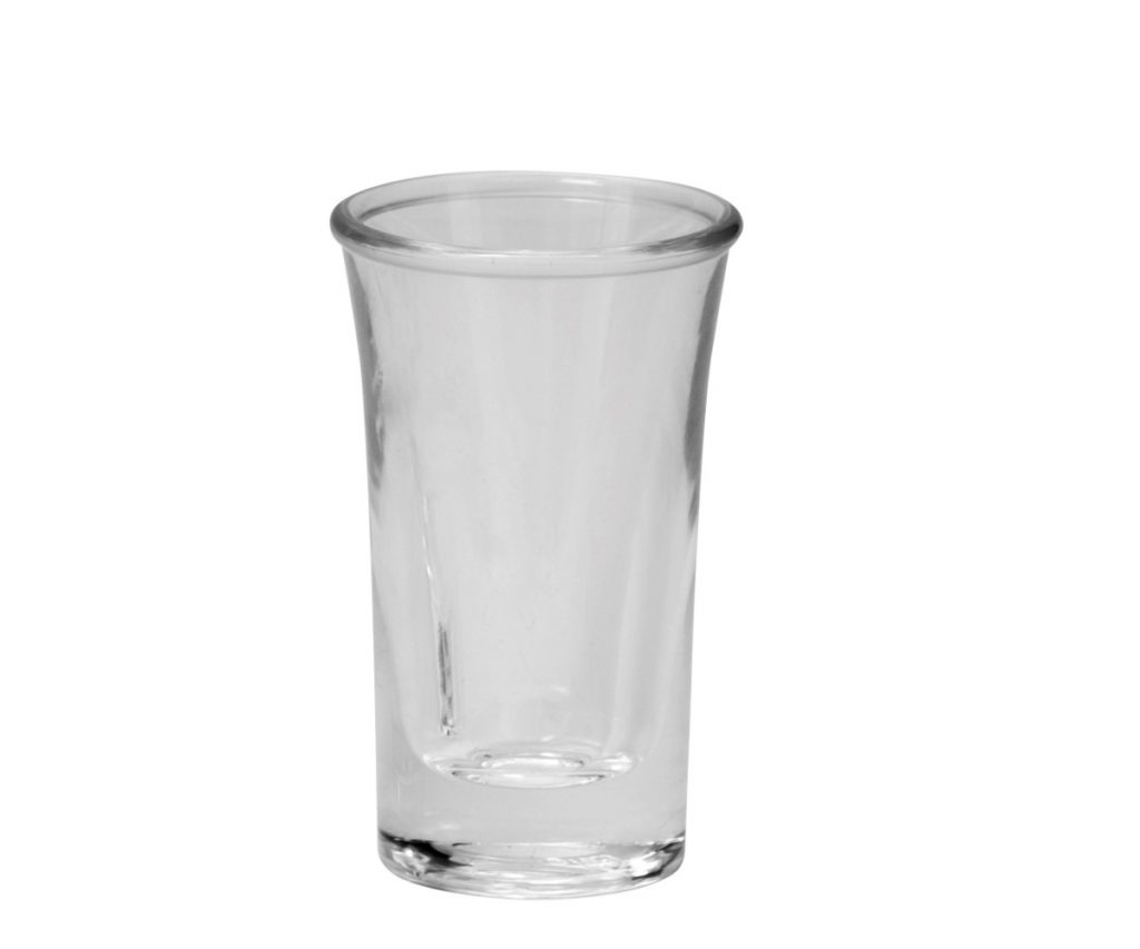 vaso chupito con base gruesa de policarbonato e irrompible. 40ml