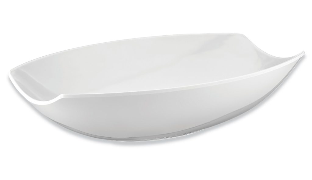 fuente convexa de melamina e irrompible. 873gr