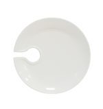 plato party de melamina e irrompible, blanco. 270gr