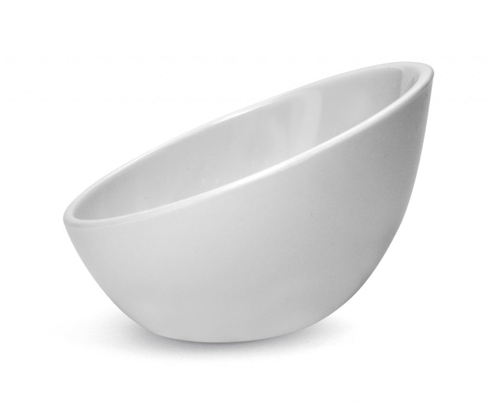 bol redondo y desigual de melamina e irrompible. 98gr