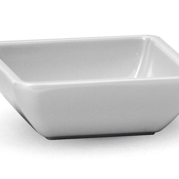 bol cuadrado en miniatura de melamina e irrompible. 142ml