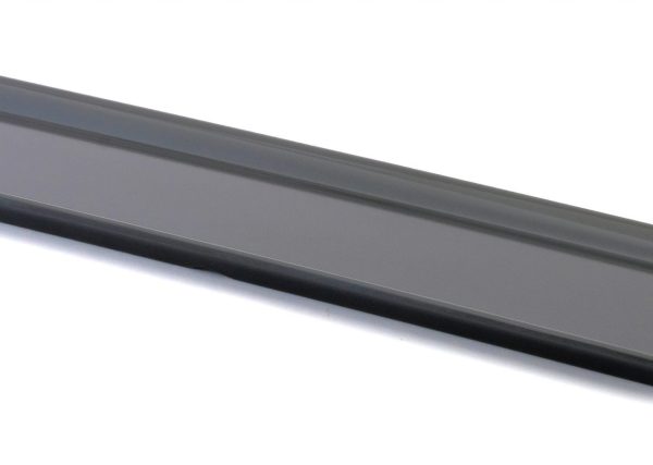 bandeja rectangular pianissima de melamina, negro. 565gr