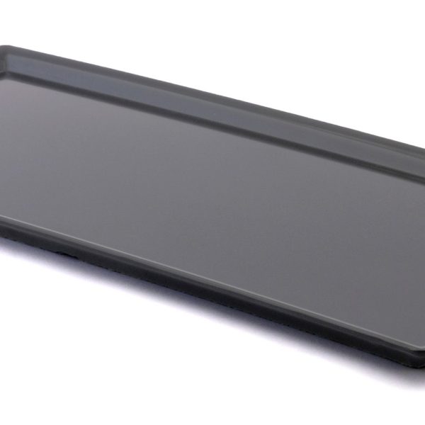 bandeja rectangular pianissima de melamina, negro. 913gr